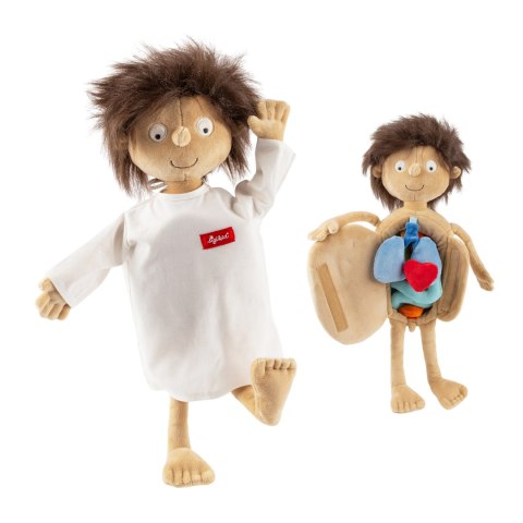 Pluszowa lalka edukacyjna Mały Pacjent Erwin miękka zabawka 44cm sigikid