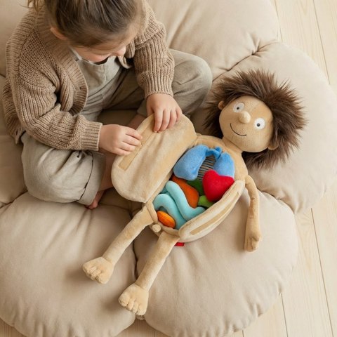 Pluszowa lalka edukacyjna Mały Pacjent Erwin miękka zabawka 44cm sigikid