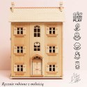 Naturalny drewniany domek dla lalek, zabawka dla dzieci, lalki, Le Toy Van