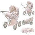 Wózek dla lalek 3 w 1 gondola spacerówka nosidełko zabawka Lillan & Friends