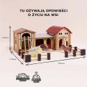 Zestaw drewniana Farma ze zwierzętami traktorem i wyposażeniem Le Toy Van