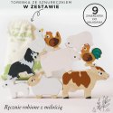 Zestaw drewniana Farma ze zwierzętami traktorem i wyposażeniem Le Toy Van